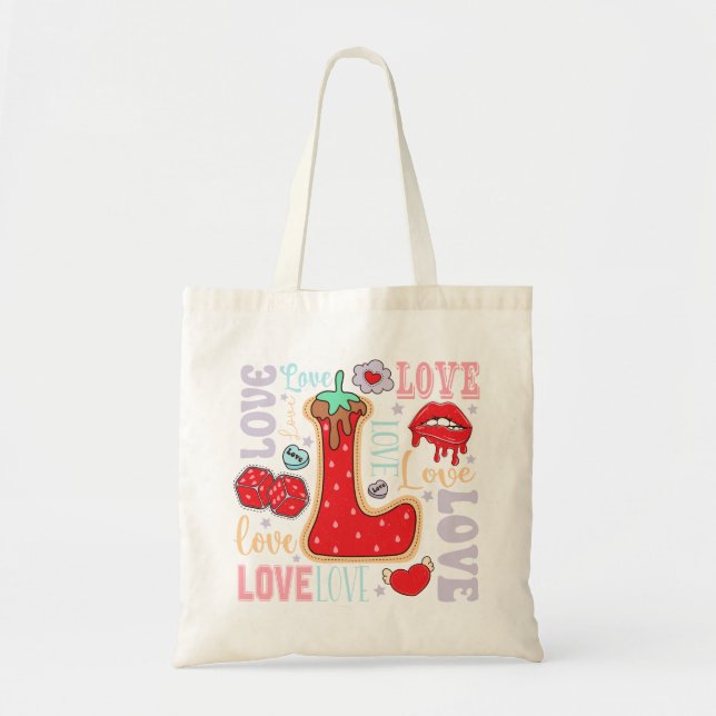 Valentine's Day Love Tote Bag (Front)