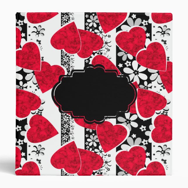 Valentine's day, love, wedding 3 ring binder (Front)