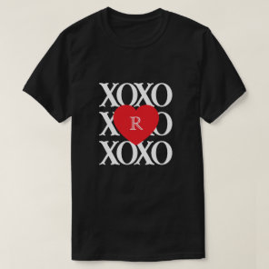 Valentine's day love xoxo initial T-Shirt