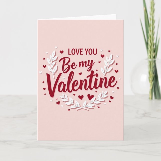 Valentines Day Love You Card (Front)