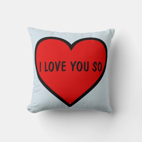 VALENTINES DAY LOVE YOU THROW PILLOWS