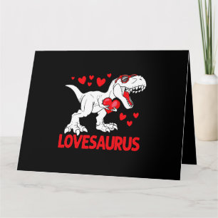Valentines Day Lovesaurus Dinosaur Trex Love Boys Card