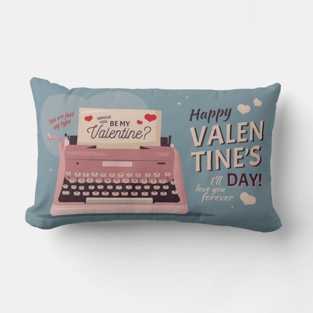 Valentine's Day Lumbar Pillow (Front)