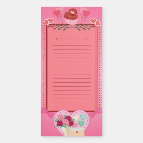 Valentines Day Magnetic Notepad