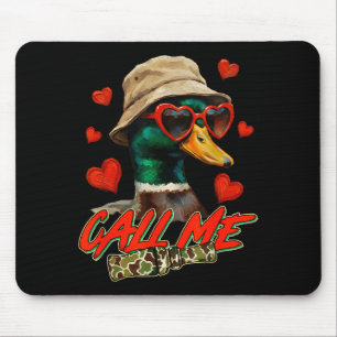 Valentine's Day Mallard Duck Hunting Hunter Camo C Mouse Pad