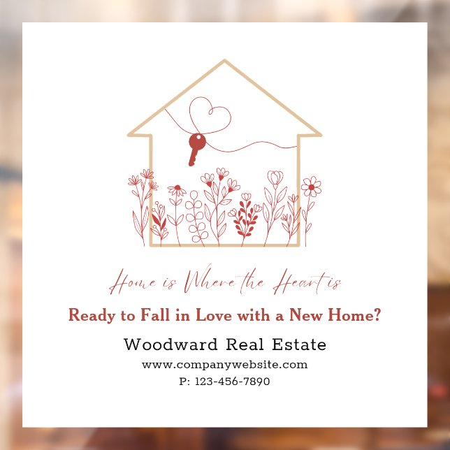 Valentine's Day Marketing | Real Estate Office  Window Cling (Sheet 2)