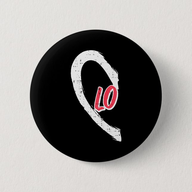 Valentines Day Matching Love Lo Heart Cute Couple  Button (Front)