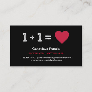 Valentine's Day Matchmaker Business Card