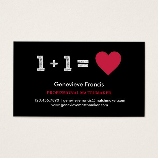 Valentine S Day Matchmaker Business Card Zazzle Valentine S Day Matchmaker Business Card