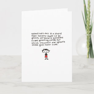 valentine's day may be stupid. holiday card