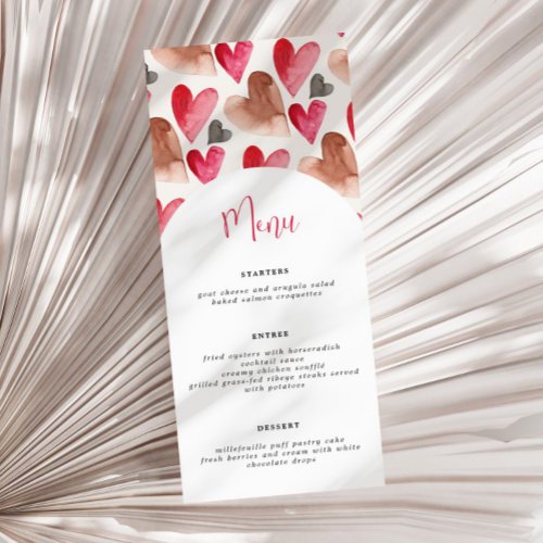 Valentines Day Menu Card