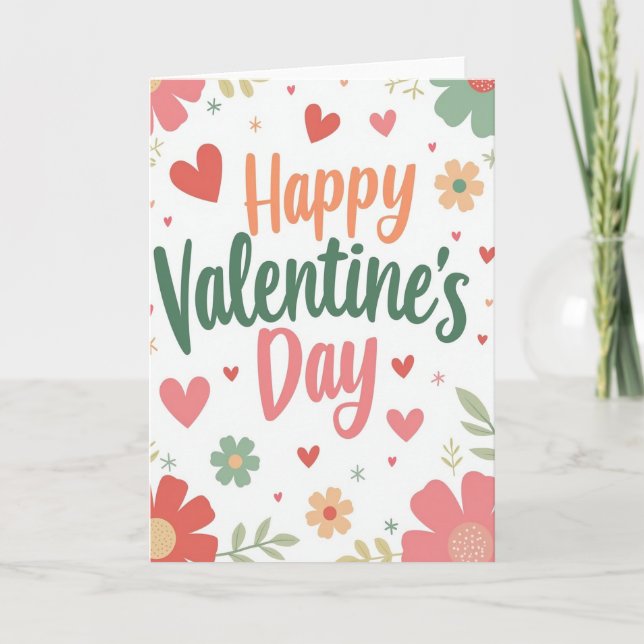 Valentines Day Message Card (Front)