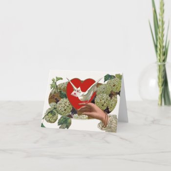 Valentine's Day Messenger Holiday Card by EnKore at Zazzle
