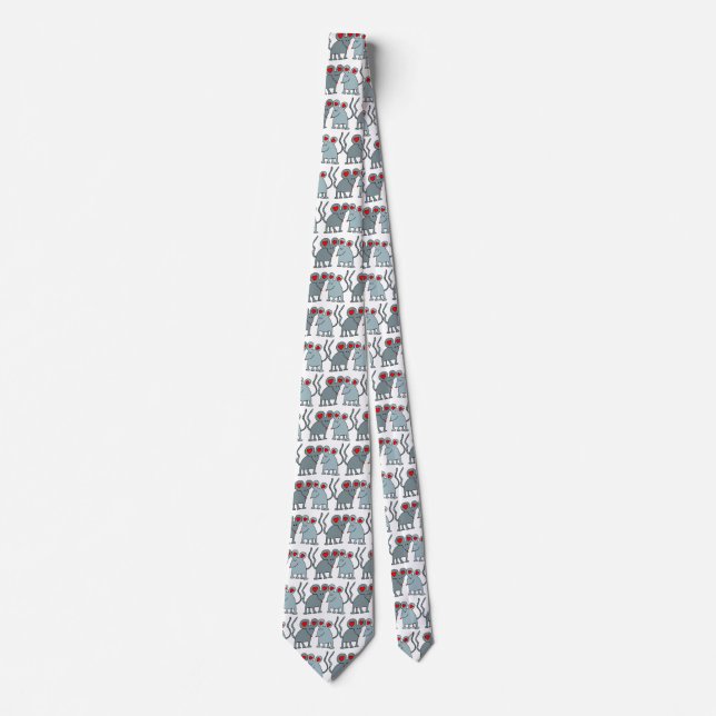 Valentine's Day Mice Neck Tie (Front)