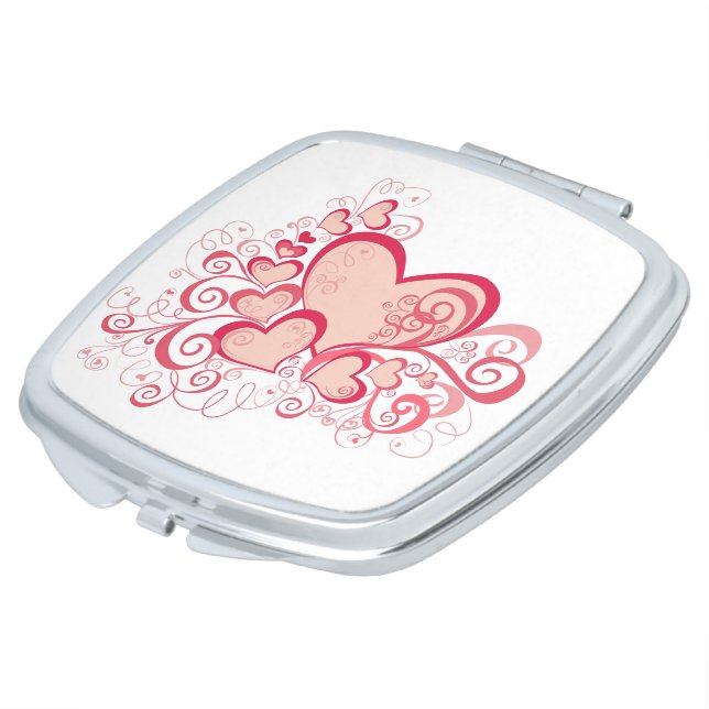 Valentine's Day Mirror Compact (Turned)