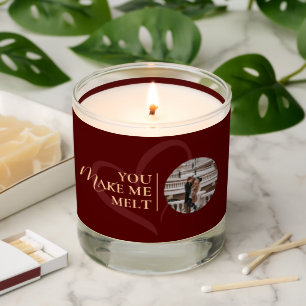 Valentines Day Modern Cute Funny Chic Scented Candle