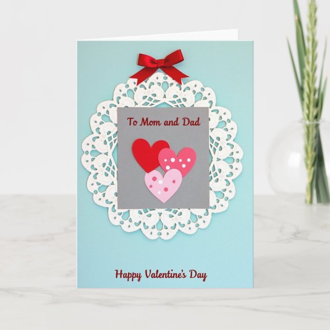 Valentines Day Mom Dad Card (Front)