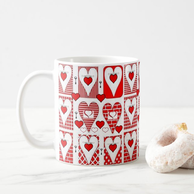 Valentine's Day Mug Mugs (With Donut)