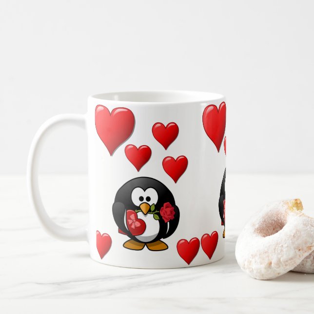 Valentine's Day Mug Mugs (With Donut)