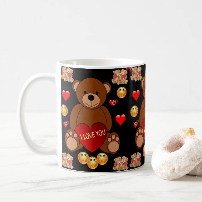Valentine's Day Mug Mugs (With Donut)