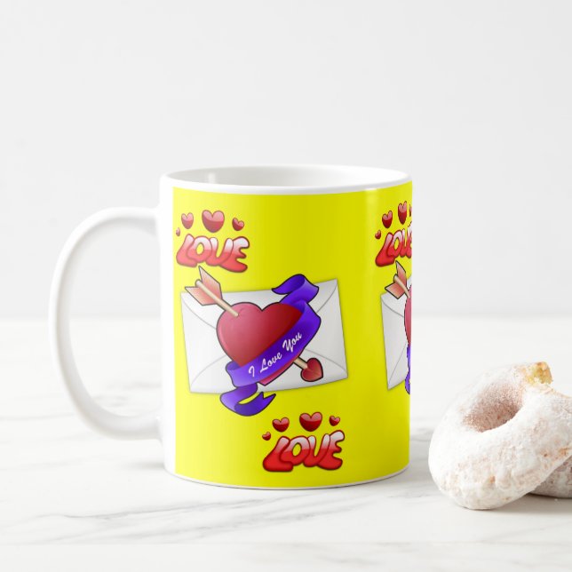 Valentine's Day Mug Mugs (With Donut)