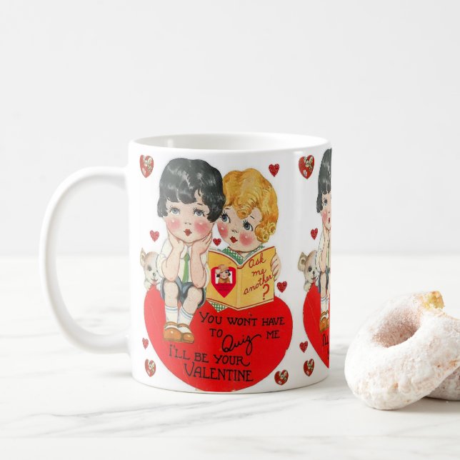 Valentine's Day Mug Mugs (With Donut)