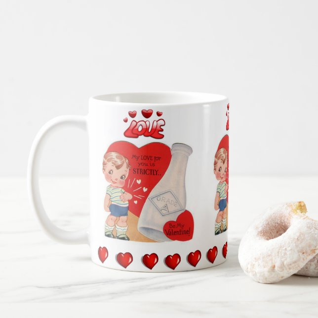 Valentine's Day Mug Mugs (With Donut)