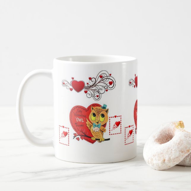 Valentine's Day Mug Mugs (With Donut)