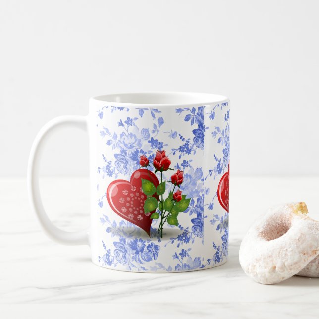 Valentine's Day Mug Mugs (With Donut)