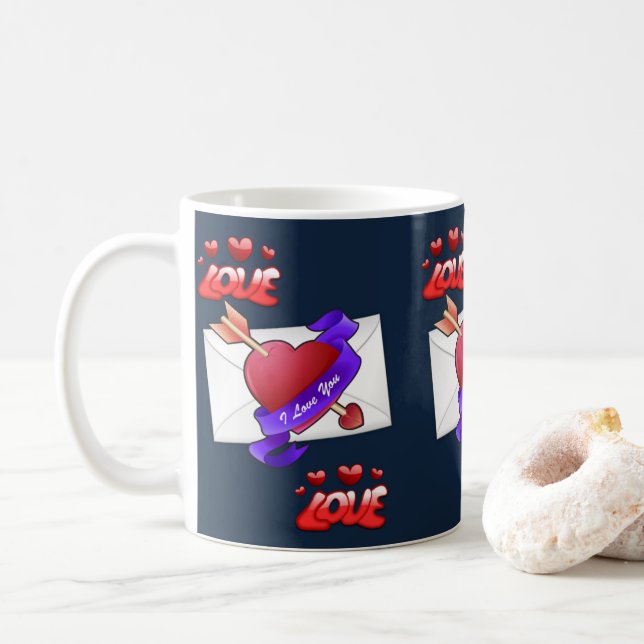 Valentine's Day Mug Mugs (With Donut)