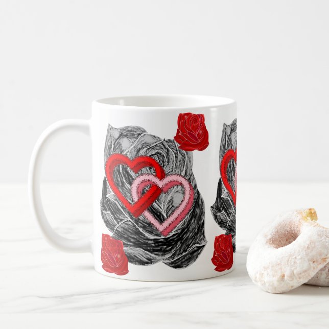 Valentine's Day Mug Mugs (With Donut)