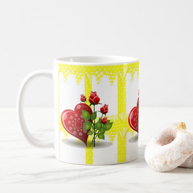 Valentine's Day Mug Mugs (With Donut)