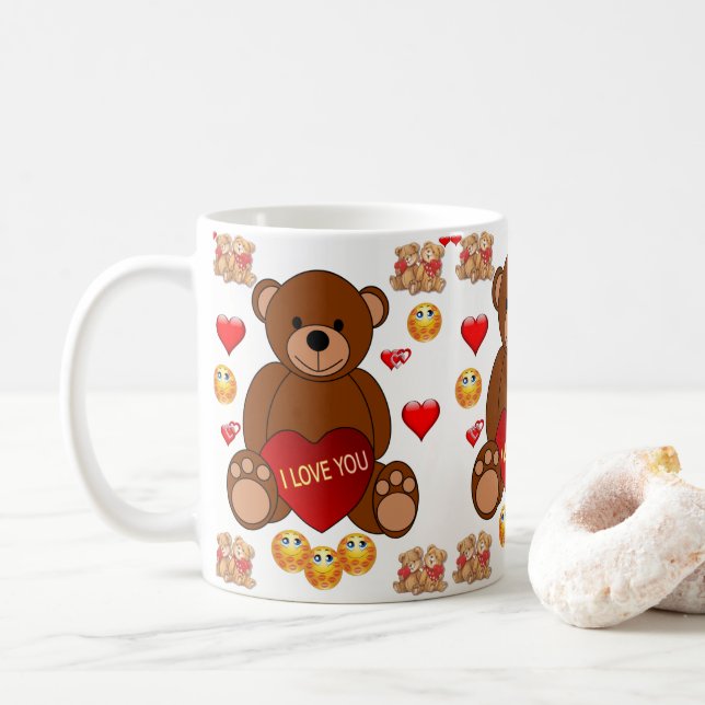 Valentine's Day Mug Mugs (With Donut)