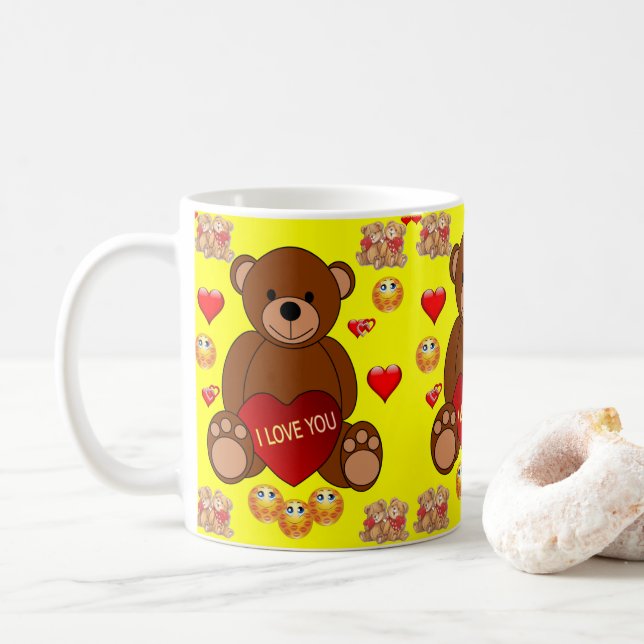 Valentine's Day Mug Mugs (With Donut)