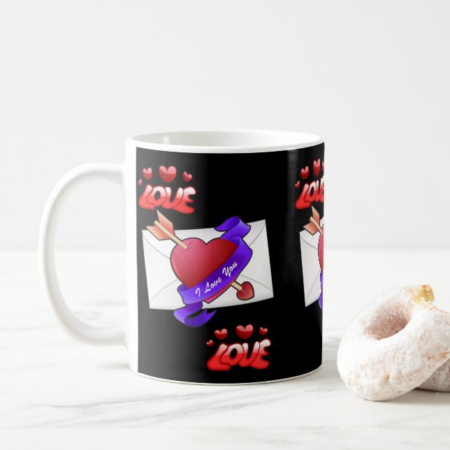 Valentine's Day Mug Mugs (With Donut)