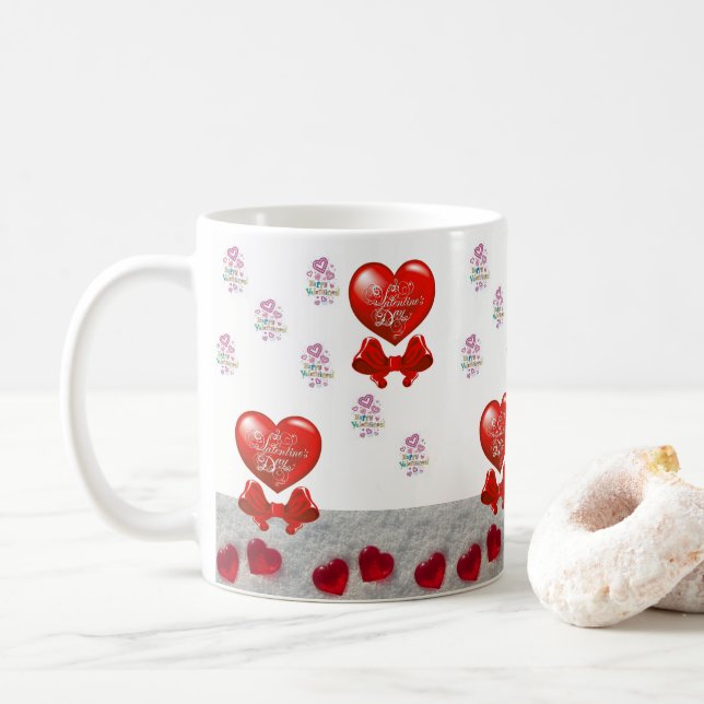 Valentine's Day Mug Mugs (With Donut)