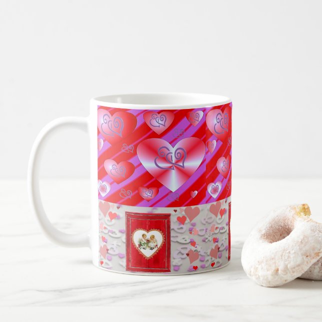 Valentine's Day Mug Mugs (With Donut)