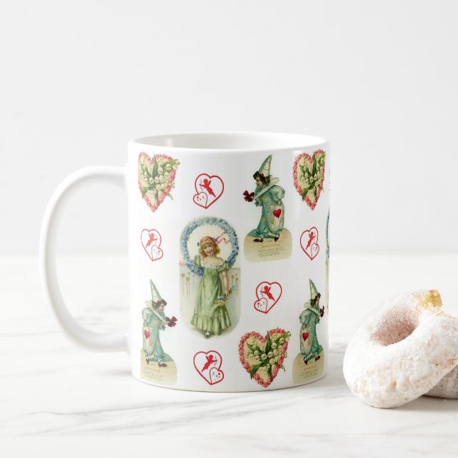 Valentine's Day Mug Mugs (With Donut)