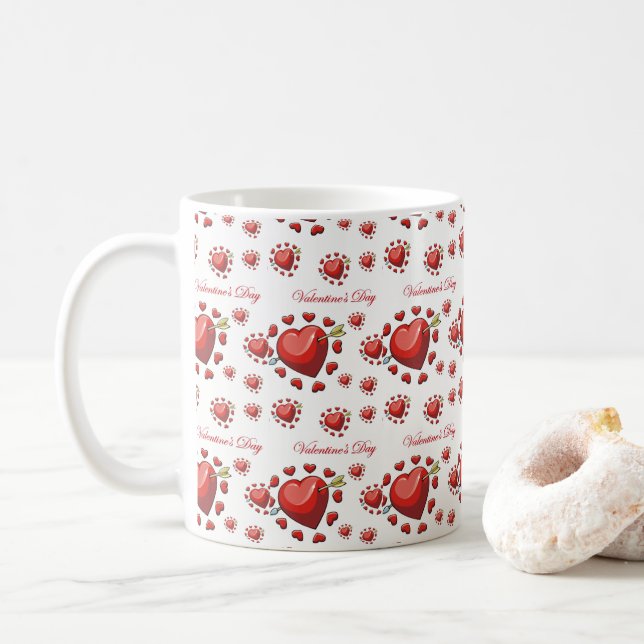 Valentine's Day Mug Mugs (With Donut)