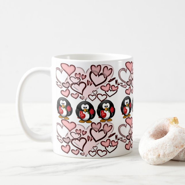 Valentine's Day Mug Mugs (With Donut)