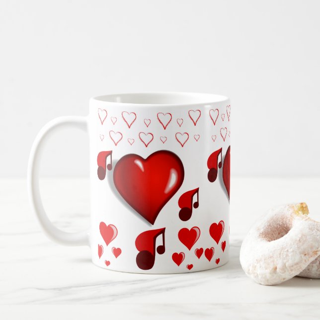 Valentine's Day Mug Mugs (With Donut)