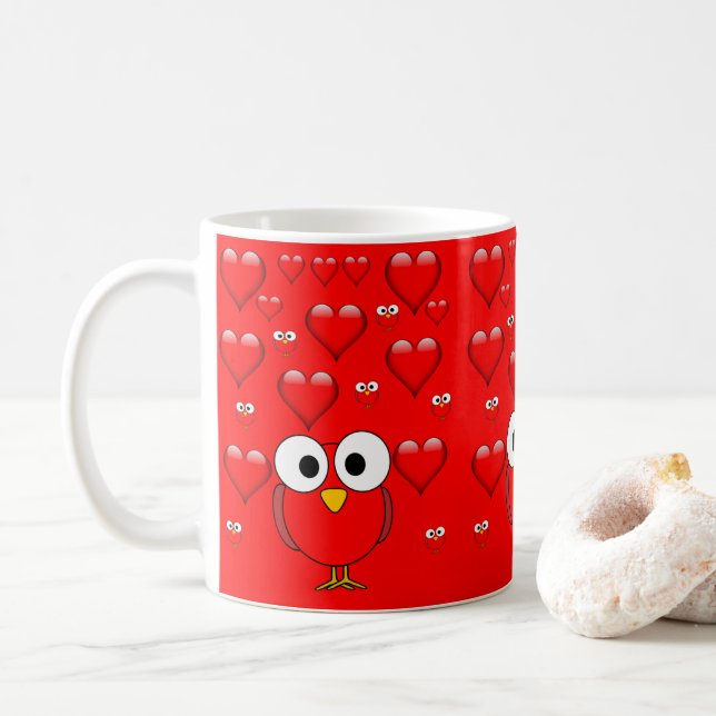 Valentine's Day Mug Mugs (With Donut)