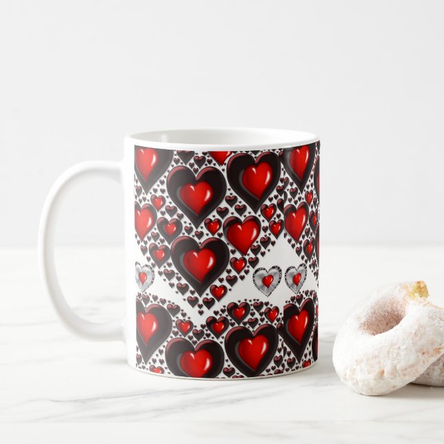 Valentine's Day Mug Mugs (With Donut)
