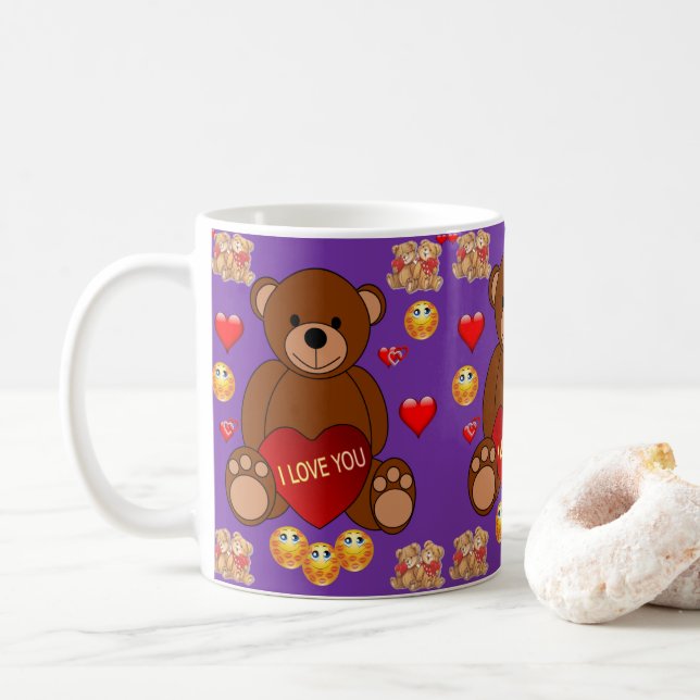 Valentine's Day Mug Mugs (With Donut)