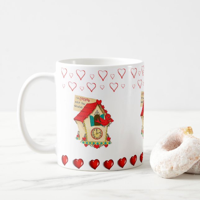 Valentine's Day Mug Mugs (With Donut)