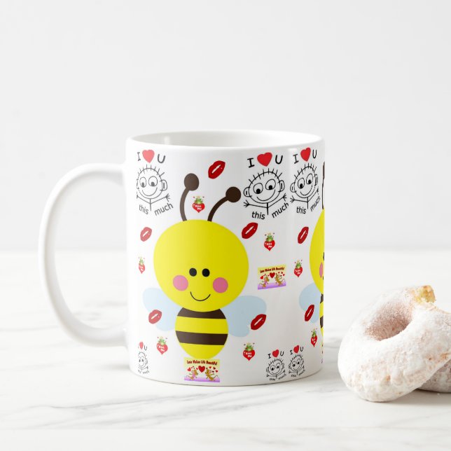 Valentine's Day Mug Mugs (With Donut)