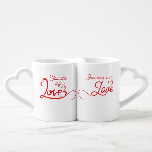 Valentines day Mugs with love sentences 4 couples