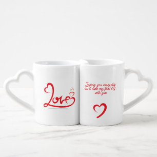 Valentine's day Mugs with love sentences 4 couples