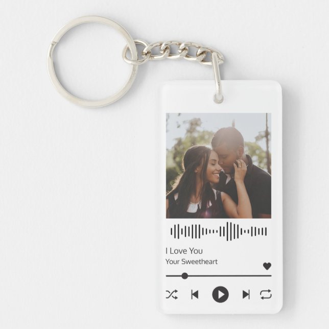 Valentine's Day Music Player Keychain (Front)
