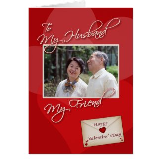 Valentine's Day, My Husband - Photo card template